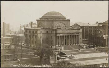 Library, Columbia University, New York.