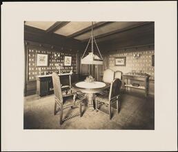 [Residence. Interior, dining room.]