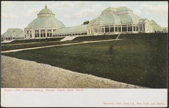 The Conservatory, Bronx Park, New York.