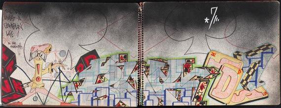 The Kies Lives a Gamblin Life! [Page in sketchbook belonging to Kies TNR.]