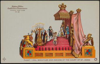 Float - Col. Schuyler and Indians at the Court of St. James