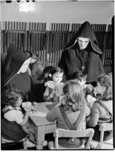 [Nuns with children.]