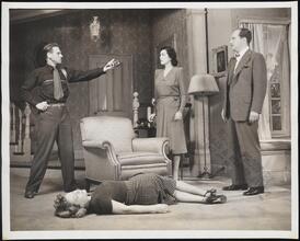 ["Blind Alley" theater still.]