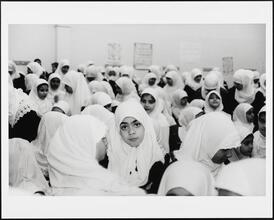 Girls in hijabs at Al Noor School
