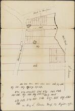 [Sketch map of Kingsbridge Road and 5th Avenue between Harlem Road and 196th Street]