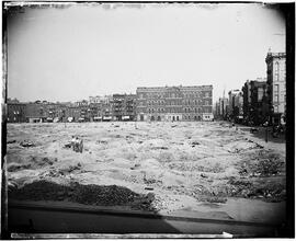 Bone Alley Park site -- when the tenements were torn down, one of the small park sites I [Jacob A. Riis] located, taken 1898.
