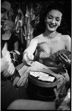 Show Girl [Rosemary playing cards in the dressing room.]