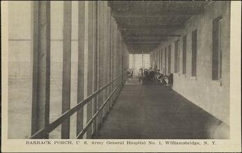 Barrack Porch, U.S. Army General Hospital No. 1 Williamsbridge, N.Y.