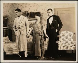 [Eliot Cabot as David, Laura Hope Crews as Mrs. Phelps and Earle Larimore as Robert in "The Silver Cord".]