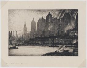 Storm at Sunset, East River N. Y.