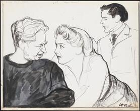 [Art Smith, Celeste Holm and Kevin McCarthy in "Anna Christie".]
