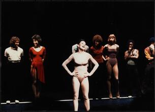 ["A Chorus Line" theater still.]