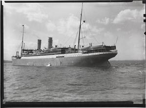 View of S.S. "Bergensfjord", Norweigan-America Line.