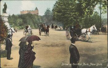 Drive in Central Park, New York.