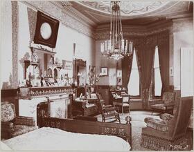 [Interiors, Chauncey M. Depew, Bedroom.]