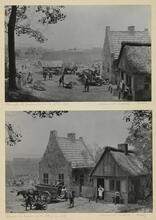[Stone Street, 1659, looking toward Whitehall. Two photographs of a miniature group installed in the J. Clarence Davies Gallery at the Museum of the City of New York]