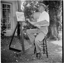 Art by Celebrities Sponsored by the Urban League [Clifton Webb painting.]