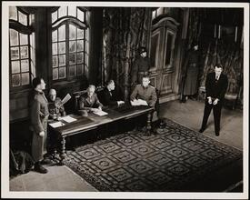 ["The Moon is Down" theater still.]