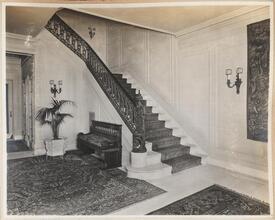 Mr. Arnold L. Scheuer's Residence 2 East 80th Street. Stair Hall