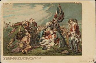 Death of Gen. Wolfe. Plain of Abraham. Quebec. Sept. 17, 1759.