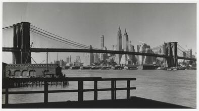 Lower New York from foot of Manhattan Bridge.