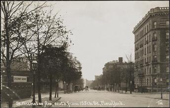 St. Nicholas Ave, south from 155th St, New York.