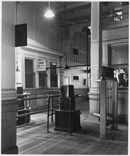 The Weehawken Ferry Story [Ticket booths at the Weehawken Ferry Terminal.]