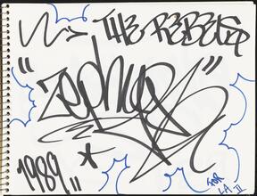 The Rebels [Tagged page in LA 2's piece book.]