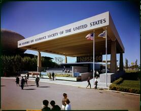 [Equitable Life Assurance population display at the 1964 World's Fair.]
