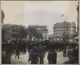[City Hall, Municipal Building, and the Park]