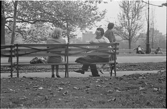 Men Are Such Wolves [Man talking to a woman in the park.]