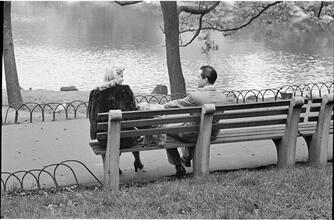 Men Are Such Wolves [Man talking to a woman in the park.]