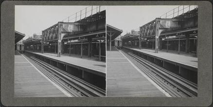 Elevated train station.