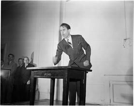 Dale Carnegie [Student in a Dale Carnegie public speaking class.]
