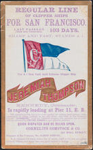 The A 1 New York Built Extreme Clipper Ship Jeremiah Thompson