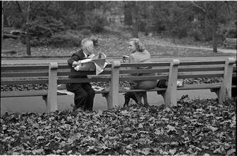 Men Are Such Wolves [Man talking to a woman in the park.]