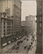 Street Scene Looking South Down Fifth Ave. from 34th Street.