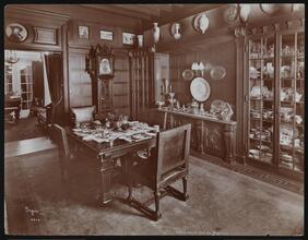 Portrait, Lillian Russell at Home, Interiors of Residence.