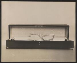 Freedom of the City of New York in Casket given to Dr. F.A. Cooke.