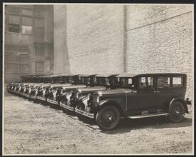 Warren-Nash Motor Corp., Eleven Nash Sedan Cars in Line.