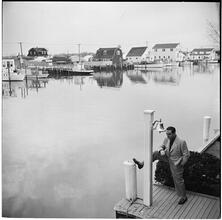 Guy Lombardo [Guy Lombardo on a dock.]