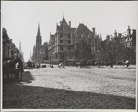 [Looking south on 5th Avenue toward Cornelius Vanderbilt mansion on West 58th Street]