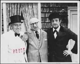 [Jacob Jacobs, Mordechai Yachson and Leo Fuchs.]