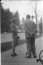 Men Are Such Wolves [Man talking to a woman in the park.]