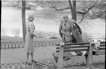 Men Are Such Wolves [Man talking to a woman in the park.]
