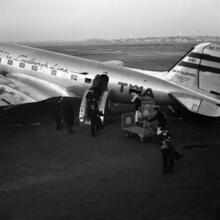 [TWA's The Lindbergh Line plane.]