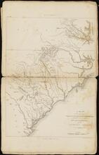 A Map of those Parts of Virginia, North Carolina, South Carolina, & Georgia, which were the Scenes of the Most Important Operations of the Southern Armies
