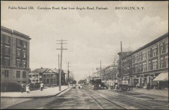 Public School 139. Cortelyou Road, East from Argyle Road, Flatbush. BROOKLYN, N.Y.
