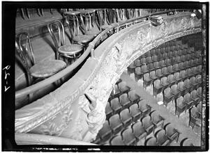 Fifth Avenue Theatre, Showing Section of the Orchestra and First Balcony