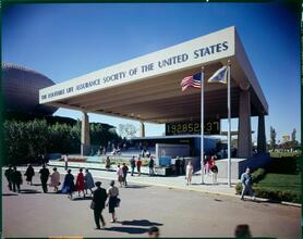 [Equitable Life Assurance population display at the 1964 World's Fair.]
